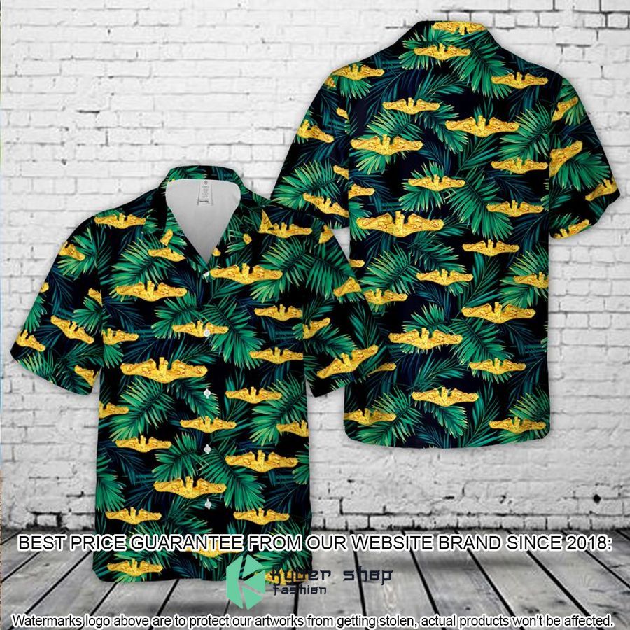 US Navy Submarine Warfare Insignia Hawaiian Shirt
