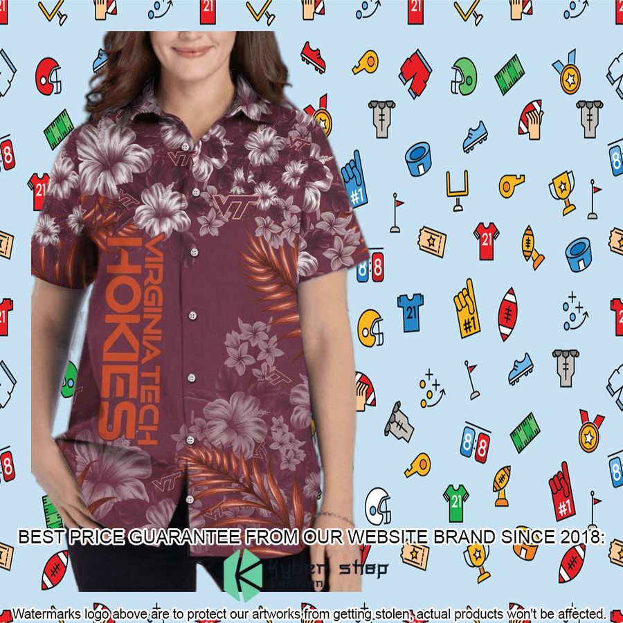 Virginia Tech Hokies Ncaa Tropical Aloha Hawaiian Shirt, Shorts 10 virginia tech hokies ncaa tropical aloha hawaiian shirt shorts 10 783