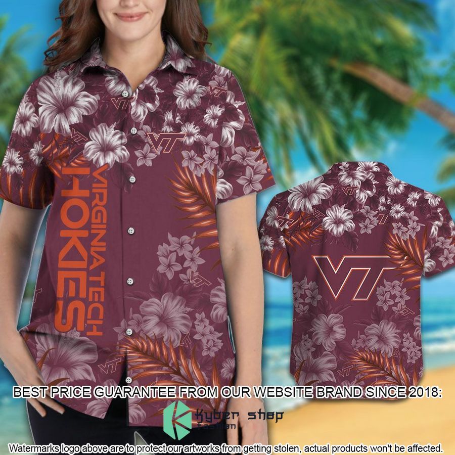 Virginia Tech Hokies Ncaa Tropical Aloha Hawaiian Shirt, Shorts 3 virginia tech hokies ncaa tropical aloha hawaiian shirt shorts 3 80