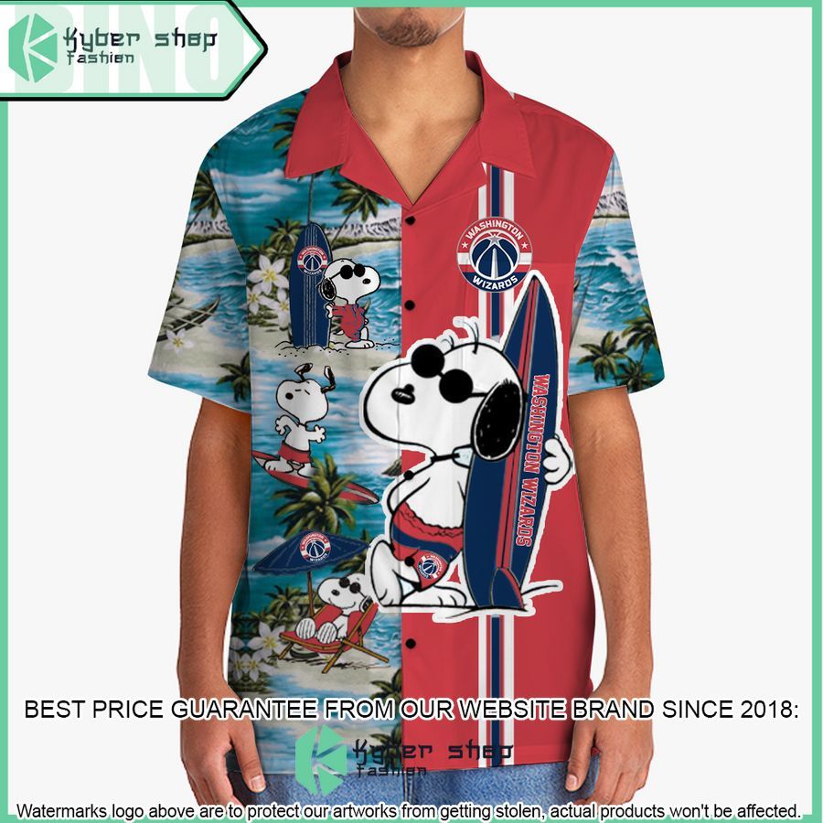 washington wizards snoopy hawaiian shirt short 2 199