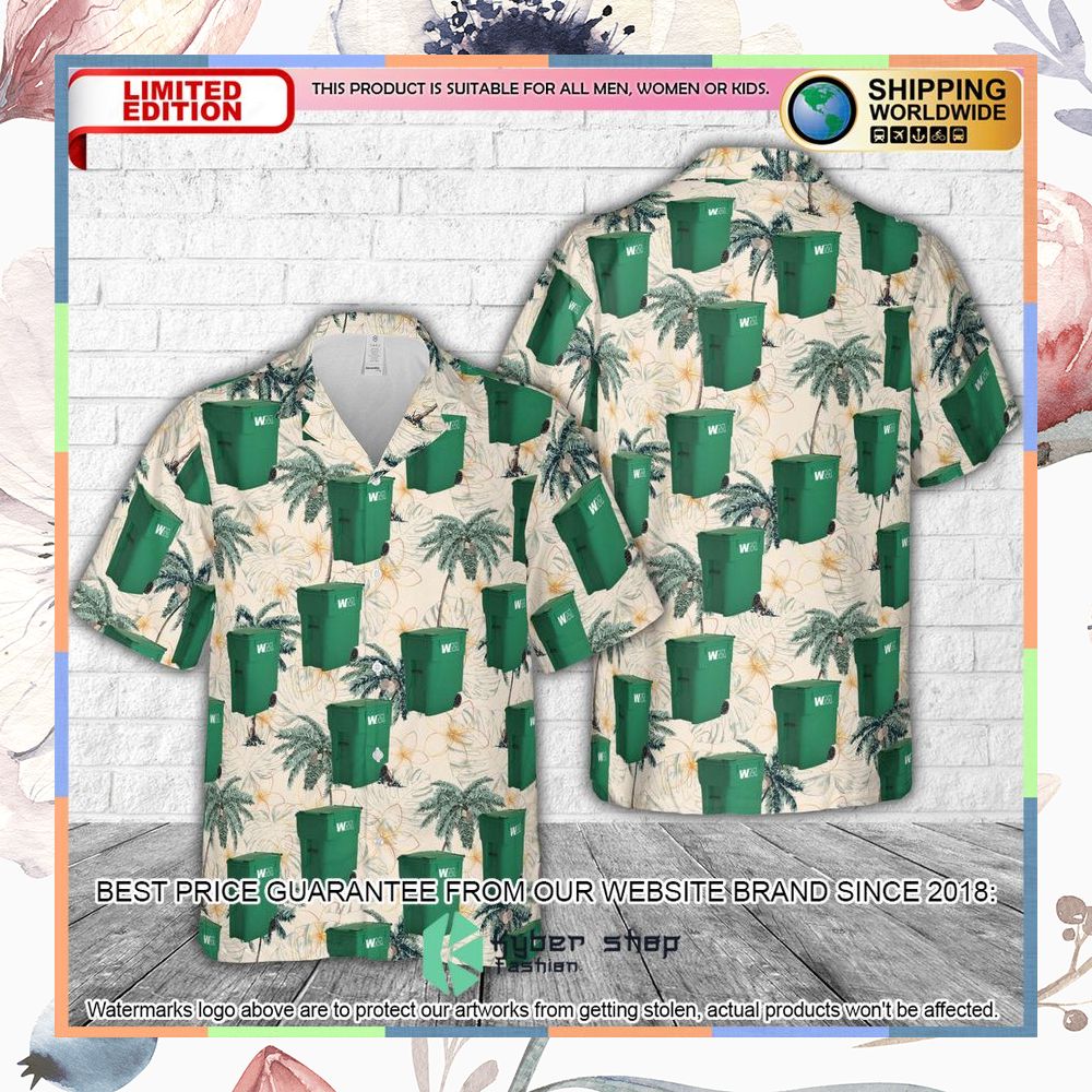 Waste Management 96-Gallon Residential Container Hawaiian Shirt 3 Waste Management 96-Gallon Residential Container Hawaiian Shirt word3
