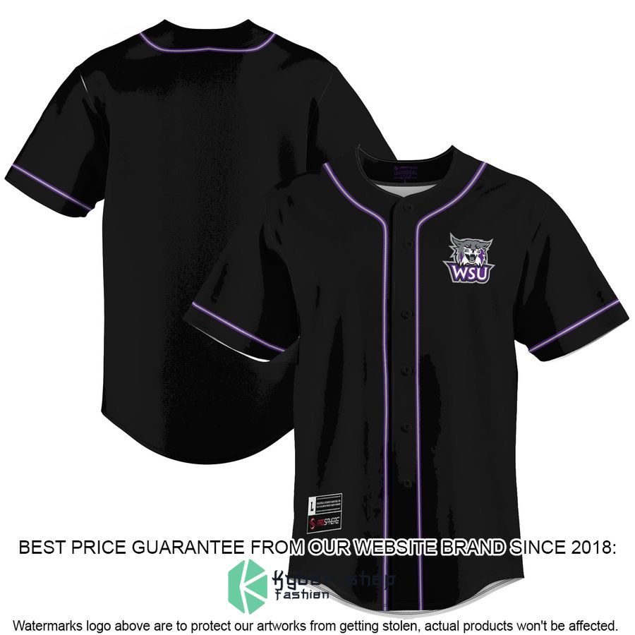 Weber State Wildcats Black Baseball Jersey 4 Weber State Wildcats Black Baseball Jersey word3