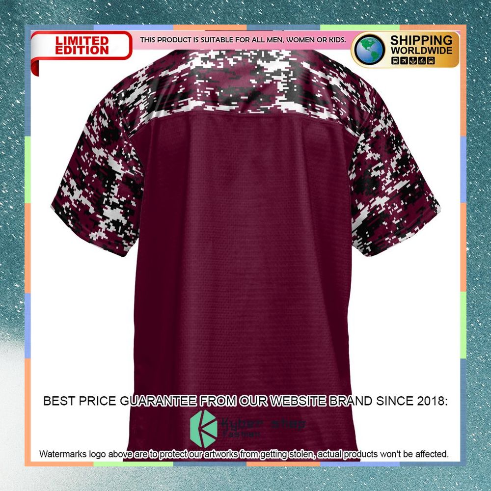 West Texas A&M Buffaloes Maroon Football Jersey 7 West Texas A&M Buffaloes Maroon Football Jersey word2