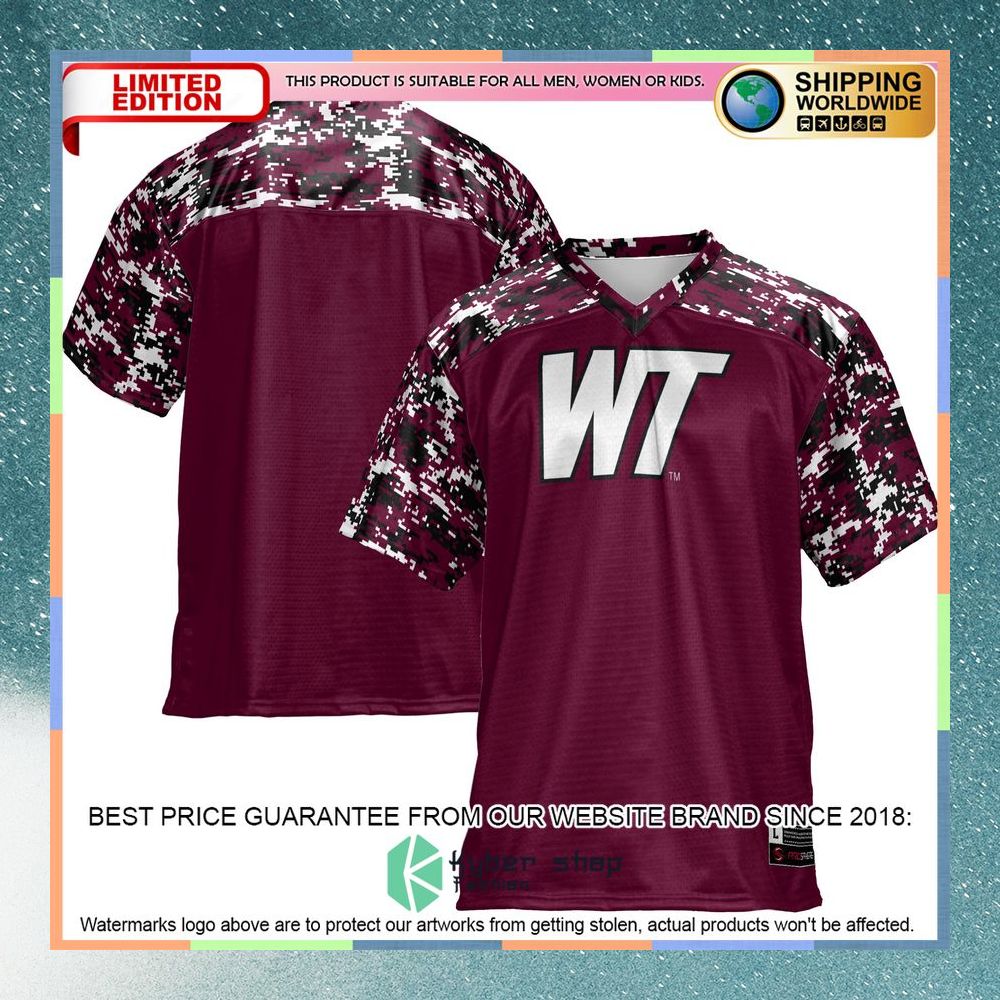 West Texas A&M Buffaloes Maroon Football Jersey 8 West Texas A&M Buffaloes Maroon Football Jersey word2