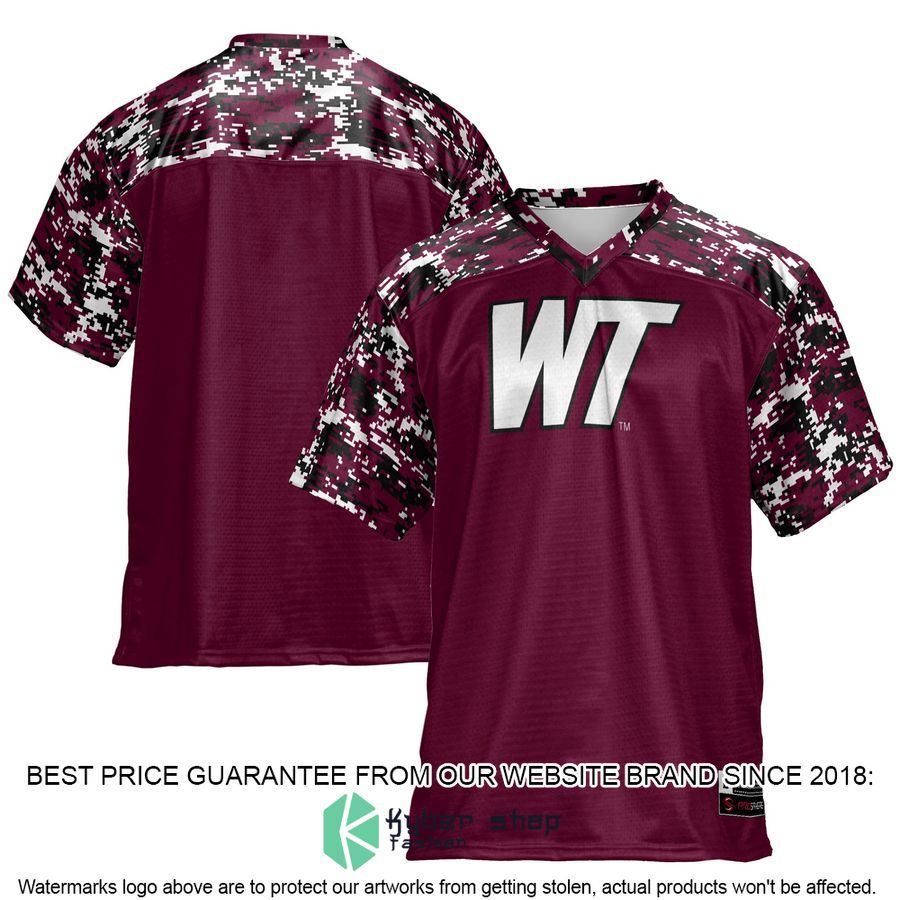 West Texas A&M Buffaloes Maroon Football Jersey 4 West Texas A&M Buffaloes Maroon Football Jersey word2