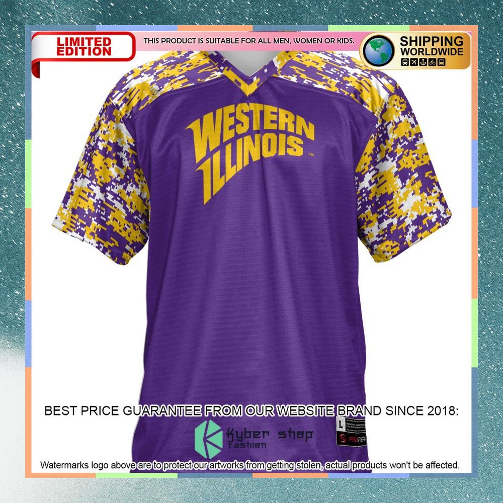 Western Illinois Leathernecks Purple Football Jersey 6 Western Illinois Leathernecks Purple Football Jersey word1