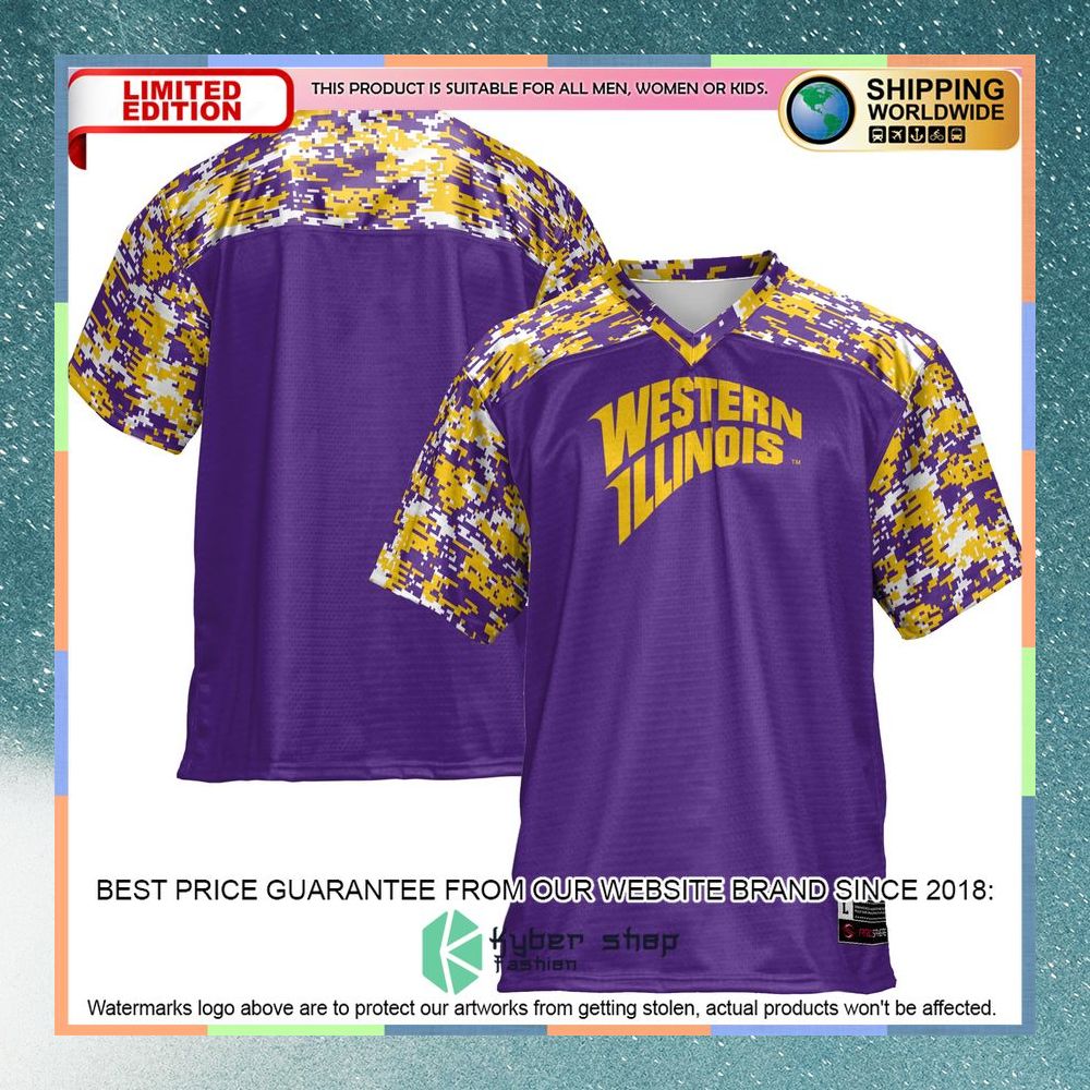 Western Illinois Leathernecks Purple Football Jersey 8 Western Illinois Leathernecks Purple Football Jersey word1