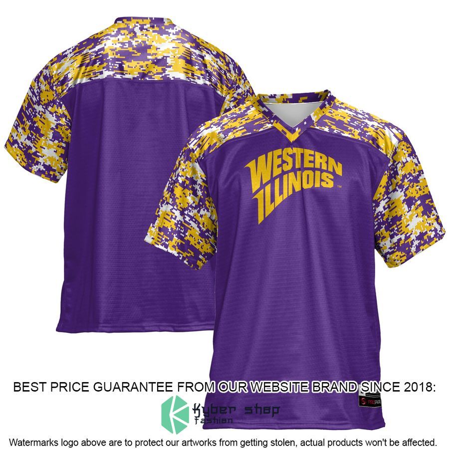 Western Illinois Leathernecks Purple Football Jersey 4 Western Illinois Leathernecks Purple Football Jersey word1