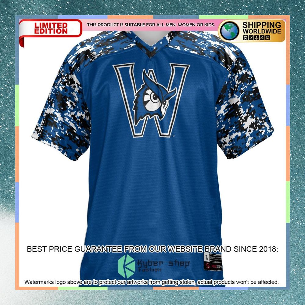 Westfield State Owls Blue Football Jersey 6 Westfield State Owls Blue Football Jersey word1