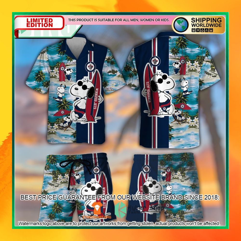 Winnipeg Jets Snoopy Hawaiian Shirt and Shorts 4 winnipeg jets snoopy hawaiian shirt and shorts 1 219
