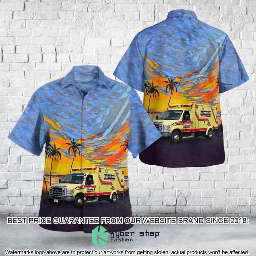 Wisconsin Superior Ambulance Service Hawaiian Shirt