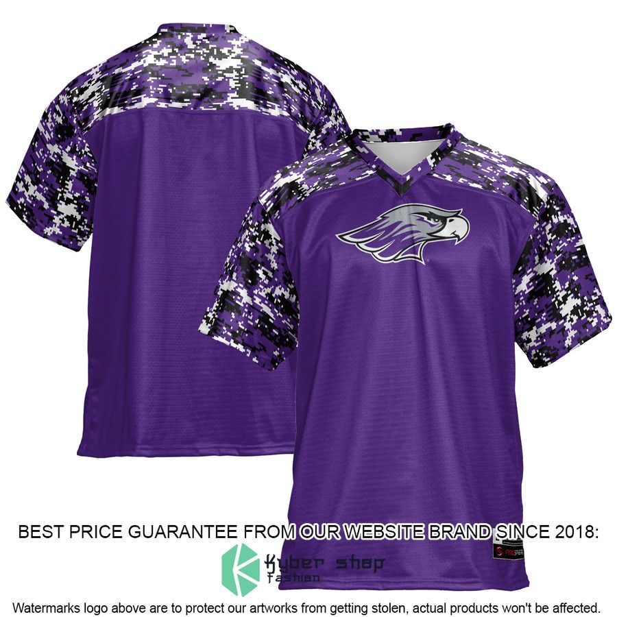 Wisconsin-Whitewater Warhawks Purple Football Jersey