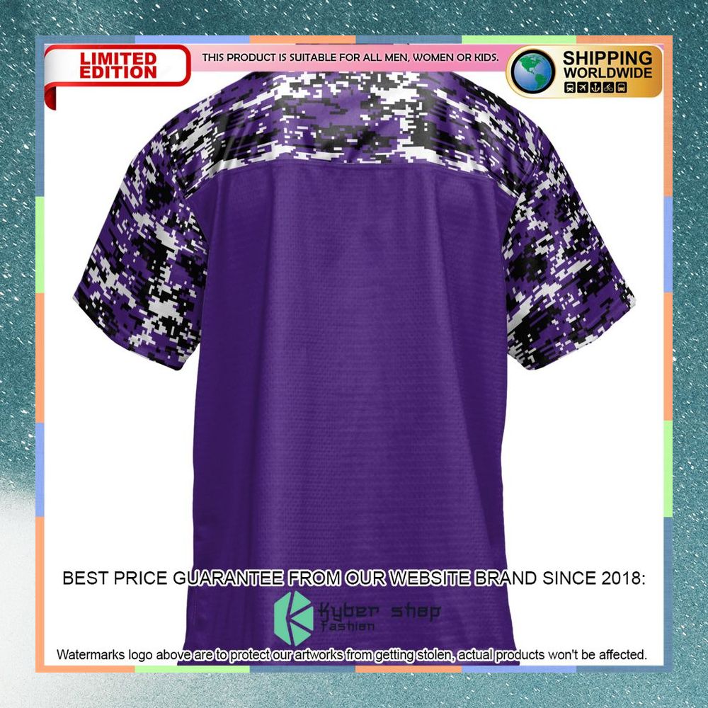 Wisconsin-Whitewater Warhawks Purple Football Jersey 7 Wisconsin-Whitewater Warhawks Purple Football Jersey word2