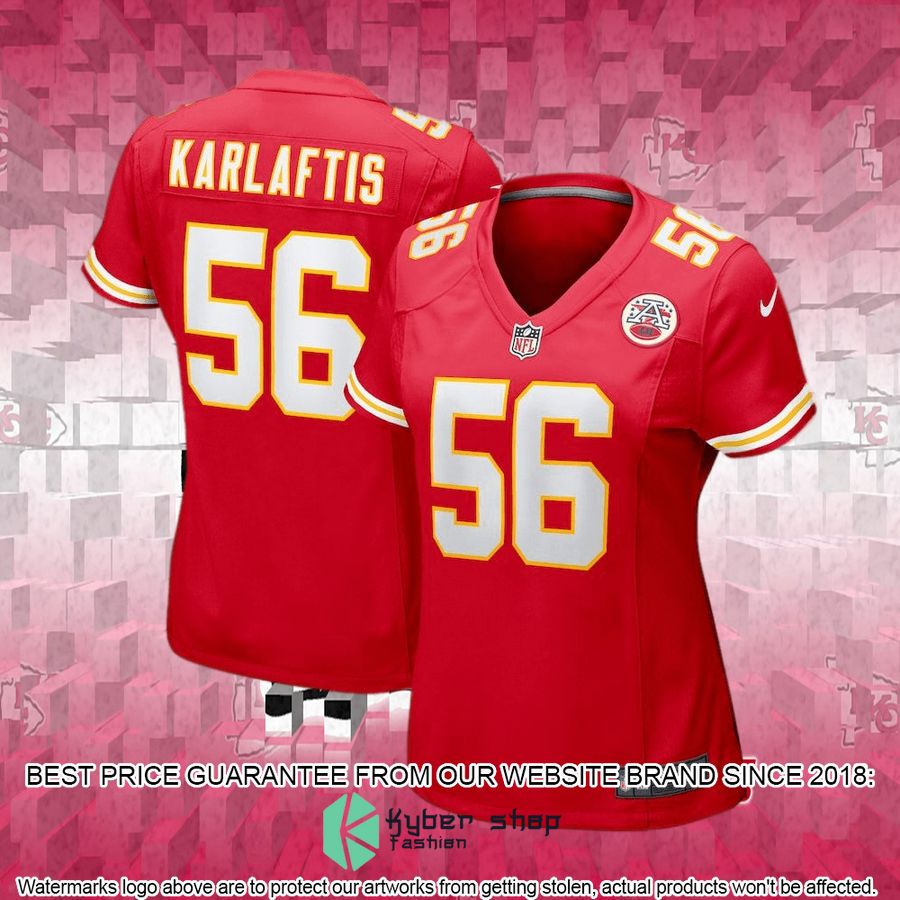 Women's Kansas City Chiefs George Karlaftis Nike Red Football Jersey 4 Women's Kansas City Chiefs George Karlaftis Nike Red Football Jersey word3