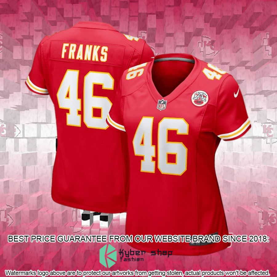 Women's Kansas City Chiefs Jordan Franks Nike Red Football Jersey 4 Women's Kansas City Chiefs Jordan Franks Nike Red Football Jersey word1