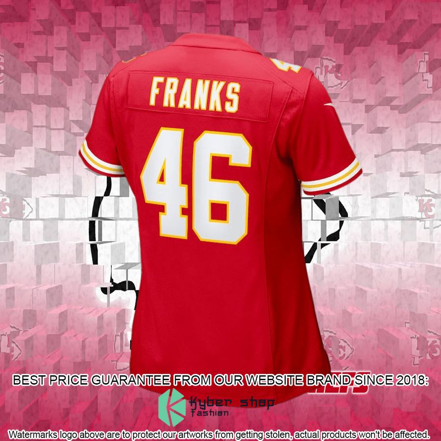 Women's Kansas City Chiefs Jordan Franks Nike Red Football Jersey 6 Women's Kansas City Chiefs Jordan Franks Nike Red Football Jersey word1