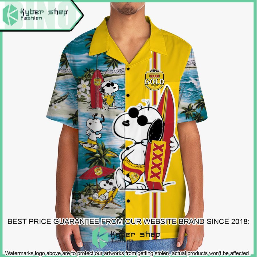 xxxx gold snoopy hawaiian shirt and shorts 2 669