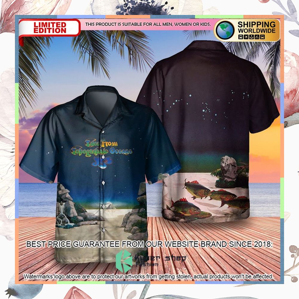 yes band tales from topographic oceans album hawaiian shirt 1 665