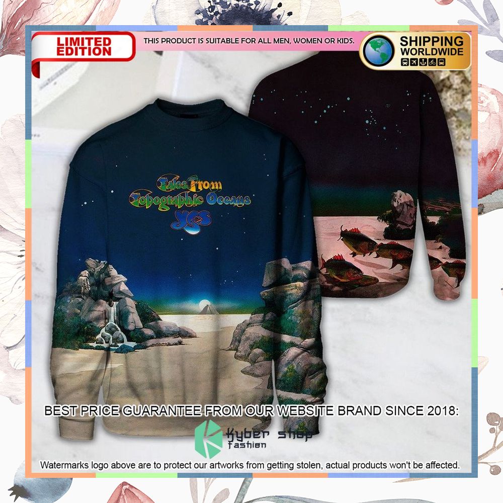 Yes Band Tales From Topographic Oceans Album T Shirt 6 yes band tales from topographic oceans album t shirt 3 111