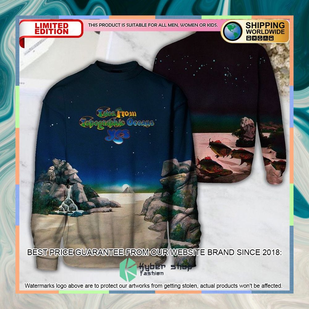 Yes Band Tales From Topographic Oceans Album T Shirt 9 yes band tales from topographic oceans album t shirt 3 806
