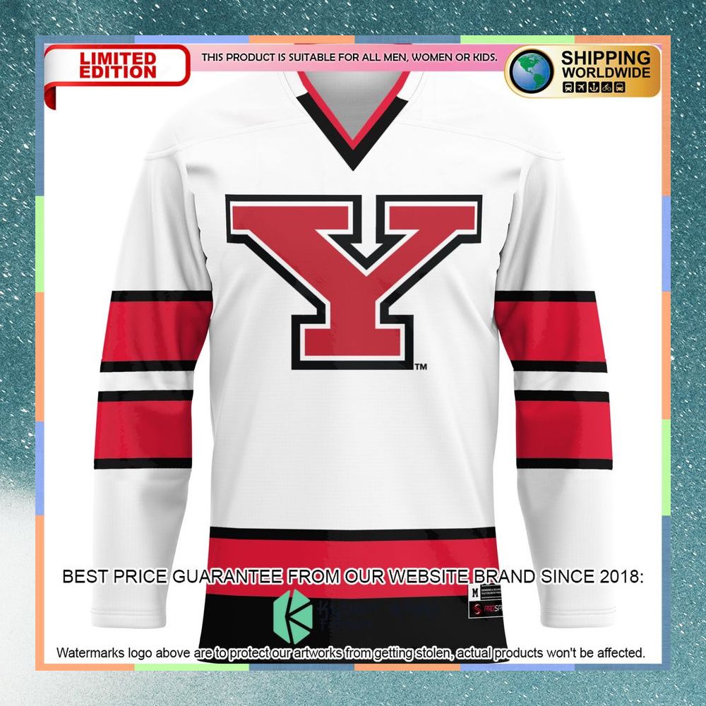 Youngstown State Penguins White Hockey Jersey 6 Youngstown State Penguins White Hockey Jersey word2