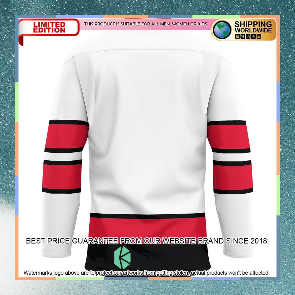 Youngstown State Penguins White Hockey Jersey 7 Youngstown State Penguins White Hockey Jersey word2