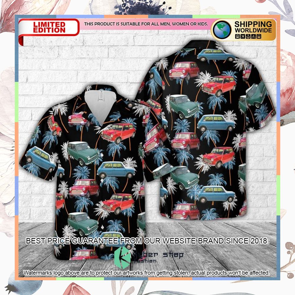 1960 morris mini minor 850 hawaiian shirt 1 992