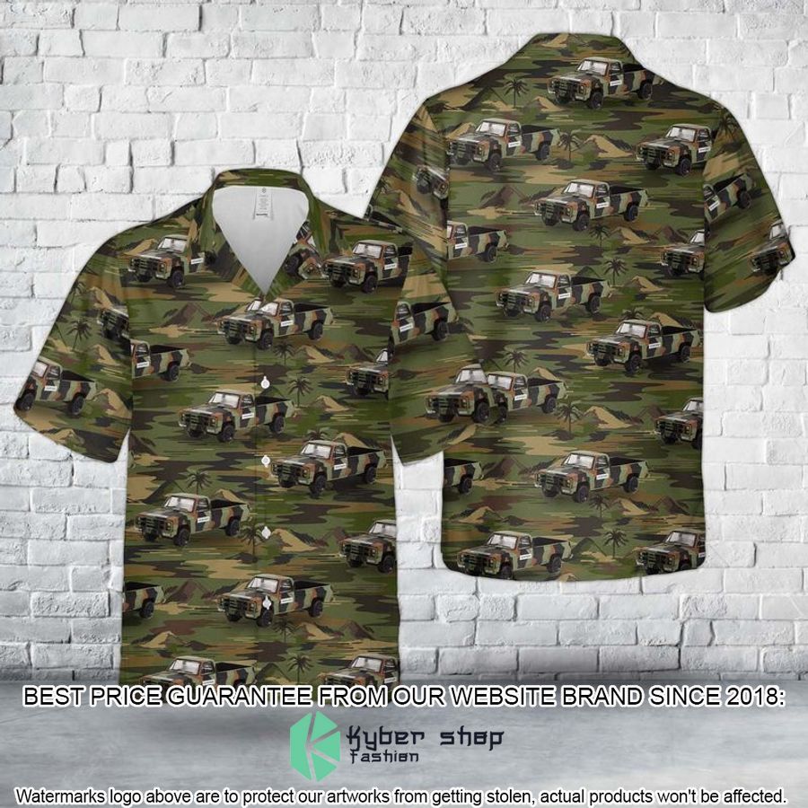 1985 Chevrolet M1008 Cucv Us Army Military Police Camouflage Hawaiian Shirt 1 616