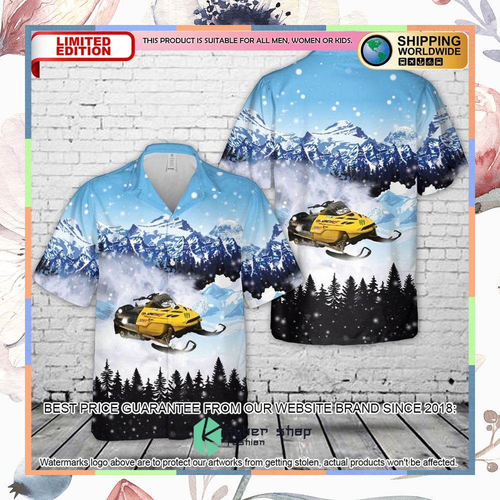 2000 ski doo mxz500 snowmobile hawaiian shirt 1 679