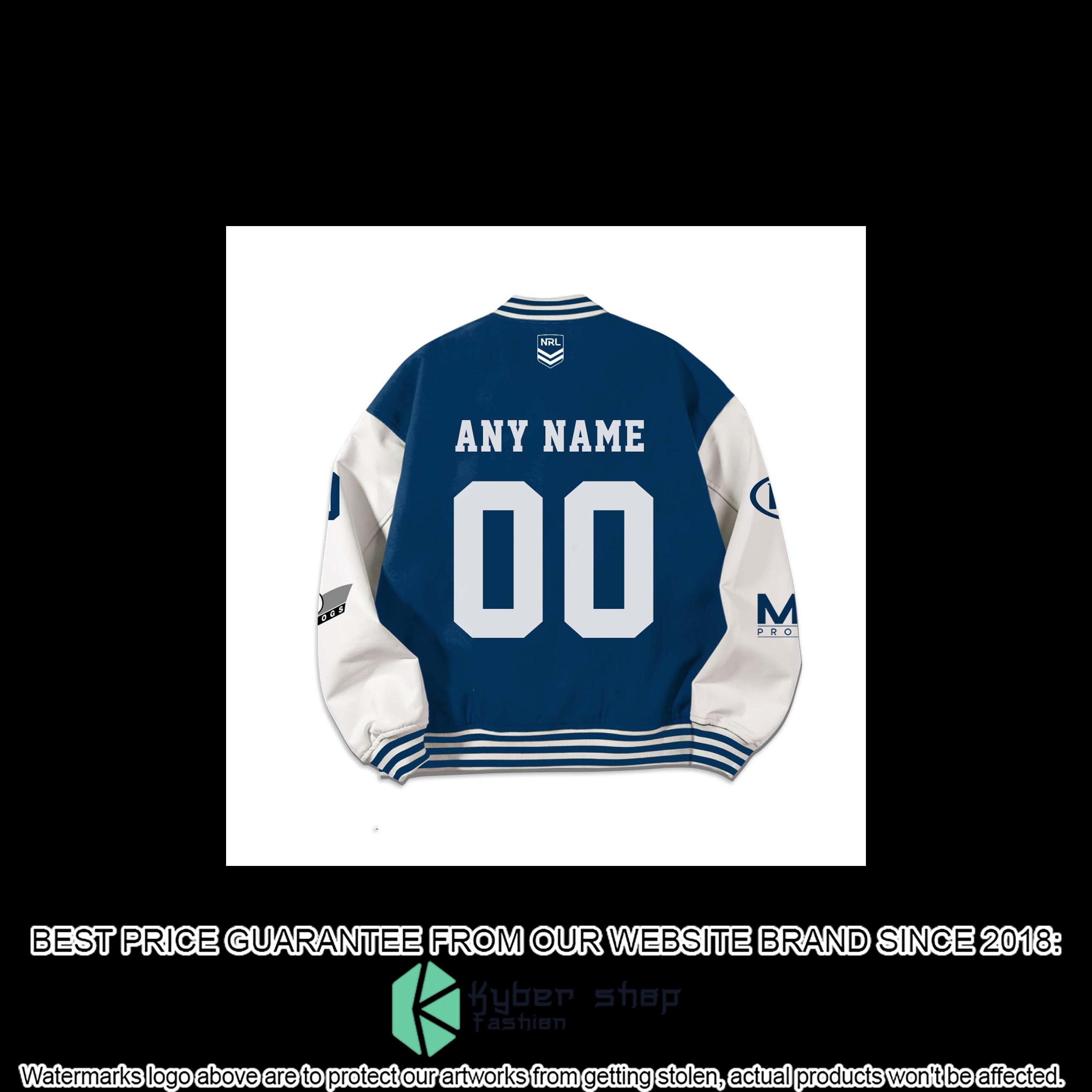 Personalized Canterbury Bulldogs Rugby Jacket 3 3 2 V4FD5