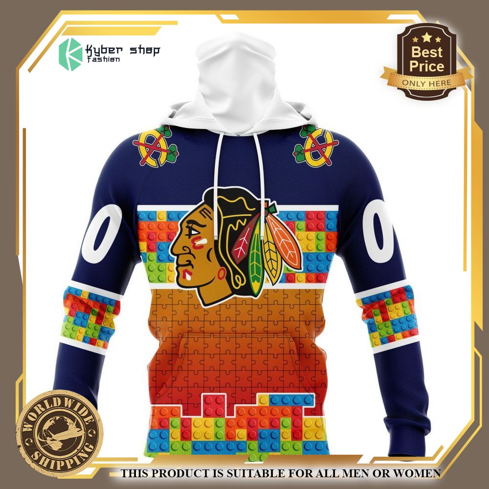Personalized Chicago Blackhawks Autism Awareness Shirt, Hoodie 4 personalized chicago blackhawks autism awareness shirt hoodie 4