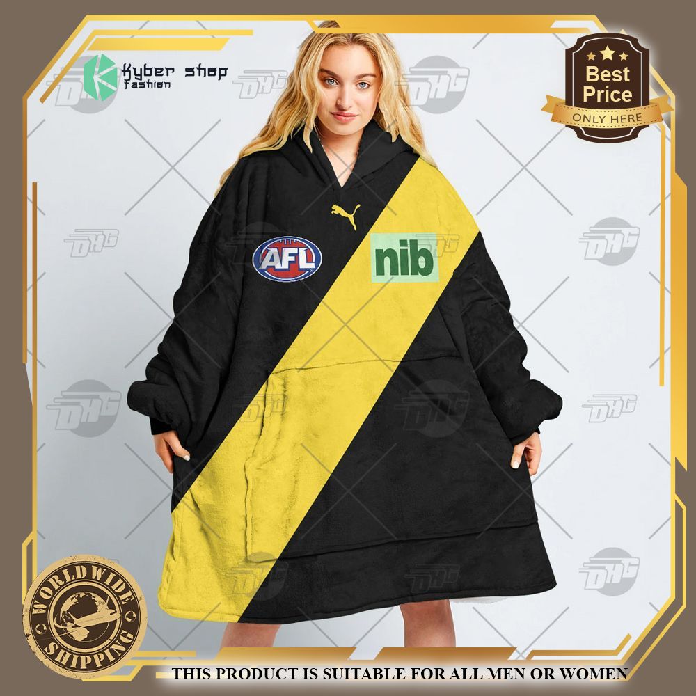 Personalized AFL Richmond Football Club Hoodie Blanket 4 personalized afl richmond football club hoodie blanket 4