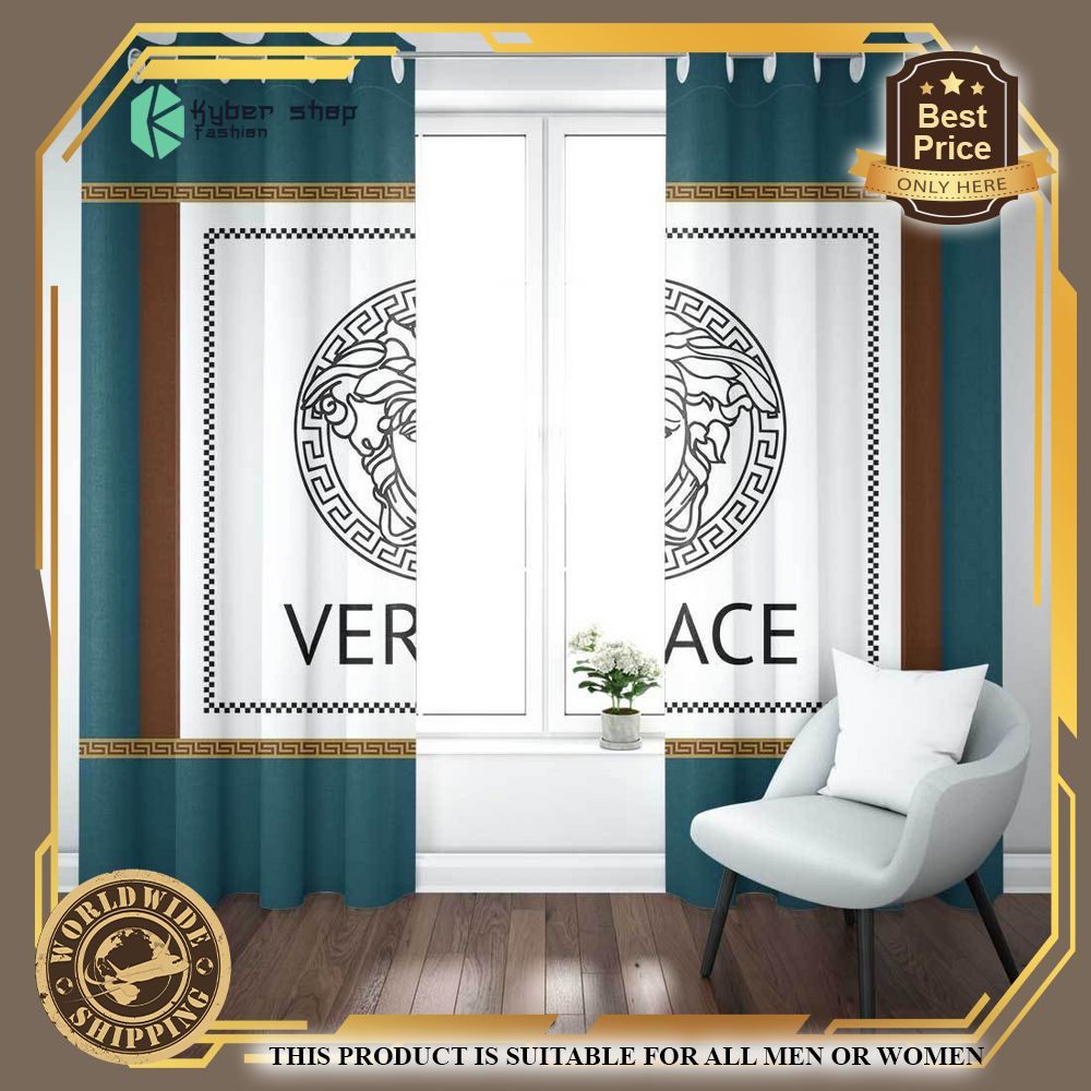 versace logo living room window curtains 1