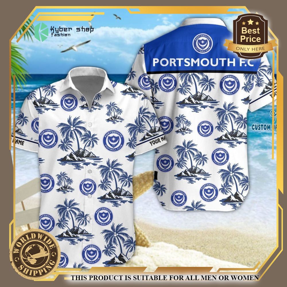 personalized portsmouth hawaiian shirt shorts 1