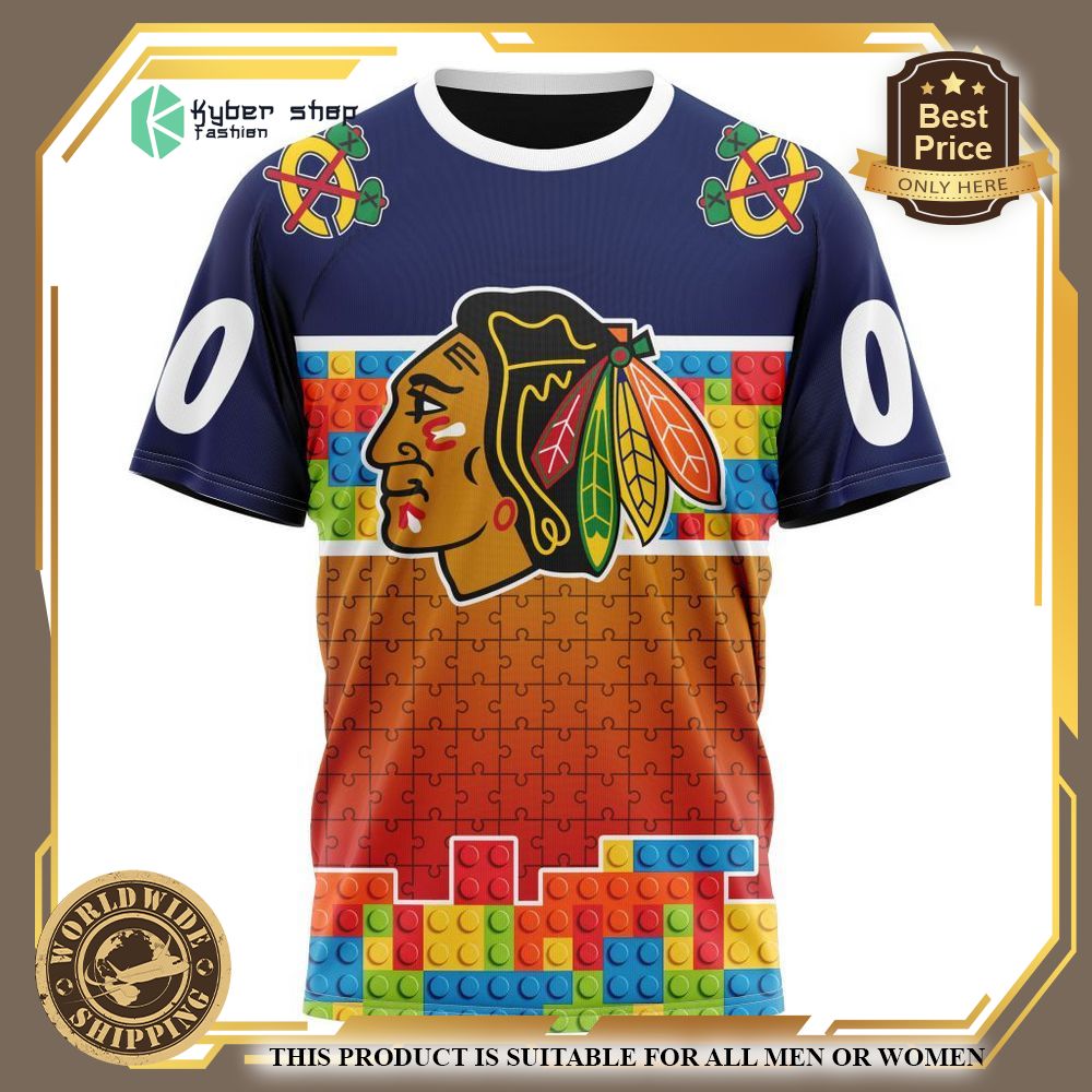 Personalized Chicago Blackhawks Autism Awareness Shirt, Hoodie 8 personalized chicago blackhawks autism awareness shirt hoodie 8