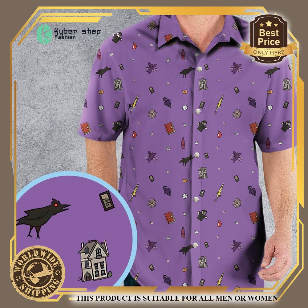 barovia dungeons and dragons pattern hawaiian shirt 3 1