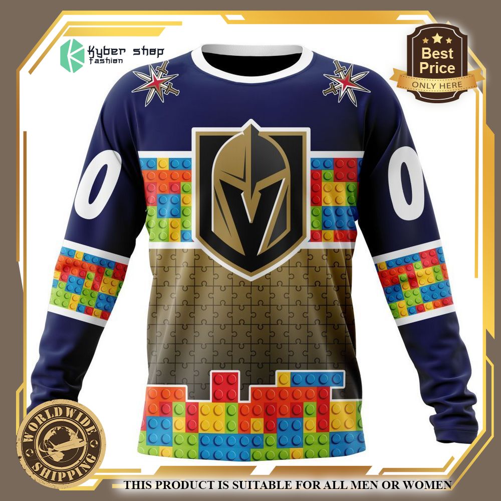 Personalized Vegas Golden Knights Autism Awareness Shirt, Hoodie 6 personalized vegas golden knights autism awareness shirt hoodie 6