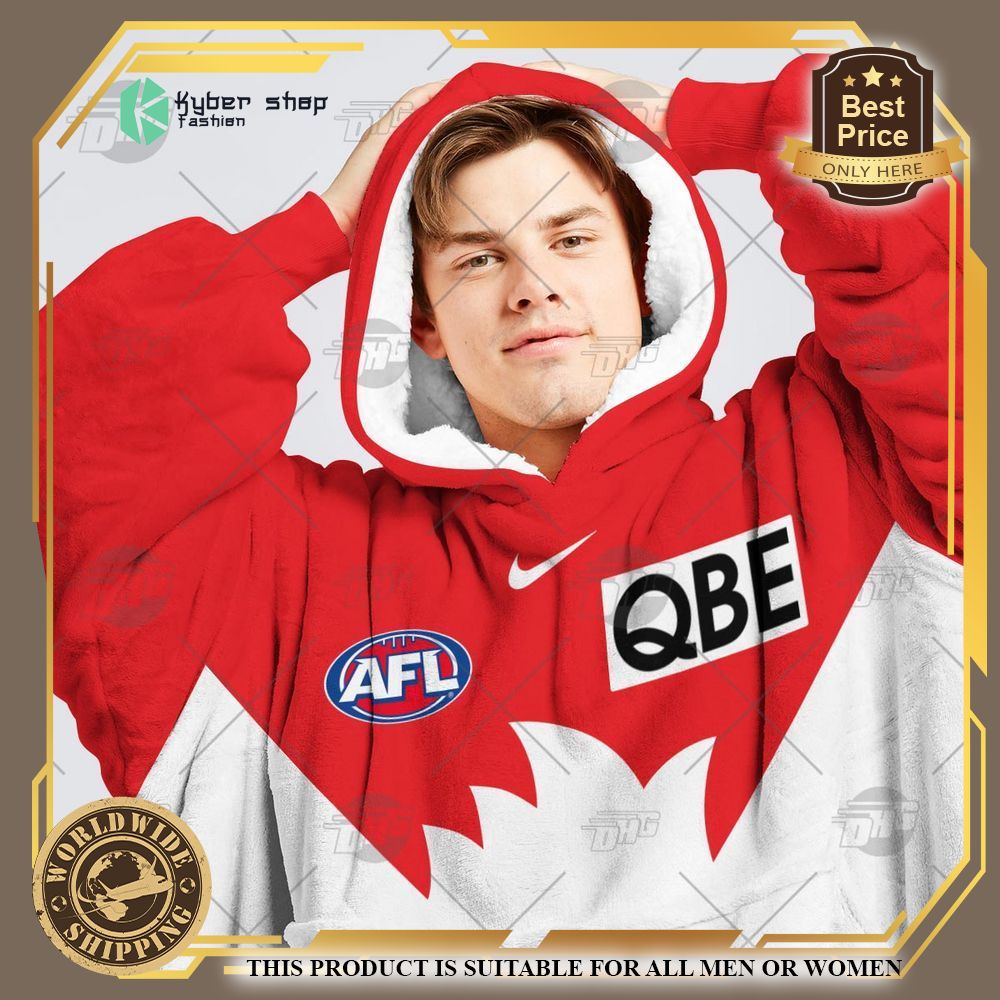 Personalized AFL Sydney Swans Hoodie Blanket 5 personalized afl sydney swans hoodie blanket 5
