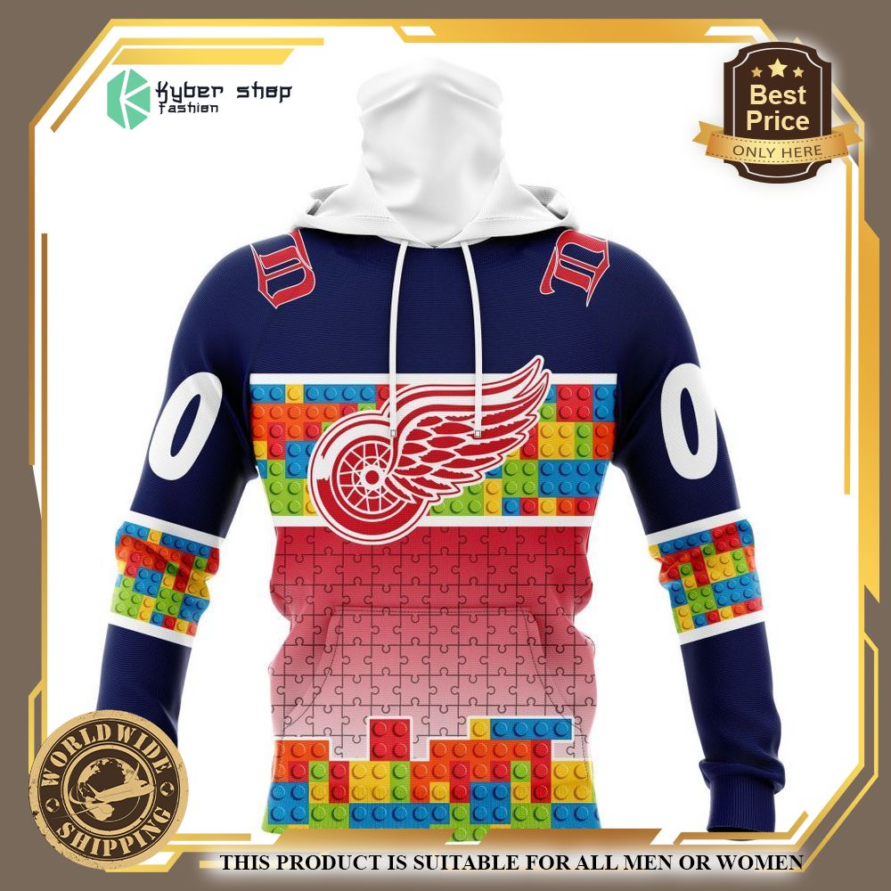 Personalized Detroit Red Wings Autism Awareness Shirt, Hoodie 4 personalized detroit red wings autism awareness shirt hoodie 4
