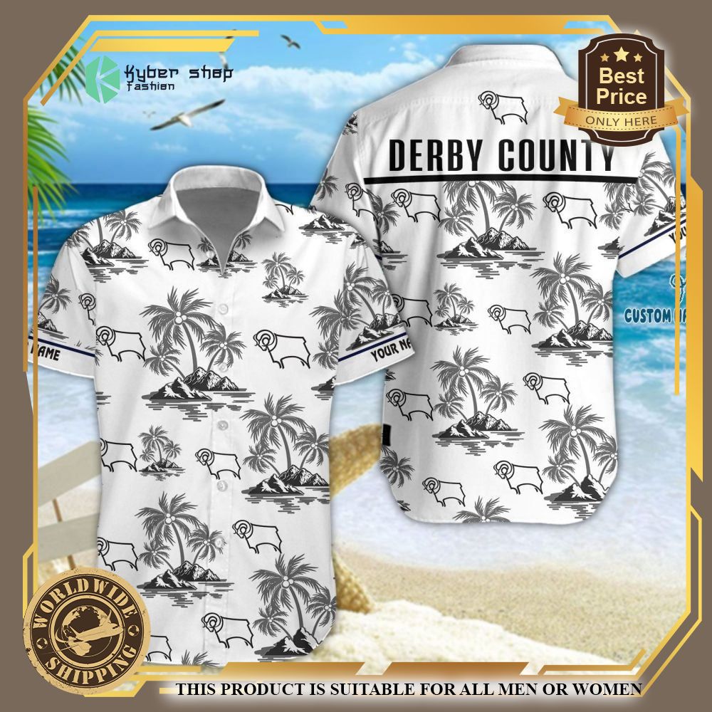 personalized derby county hawaiian shirt shorts 1