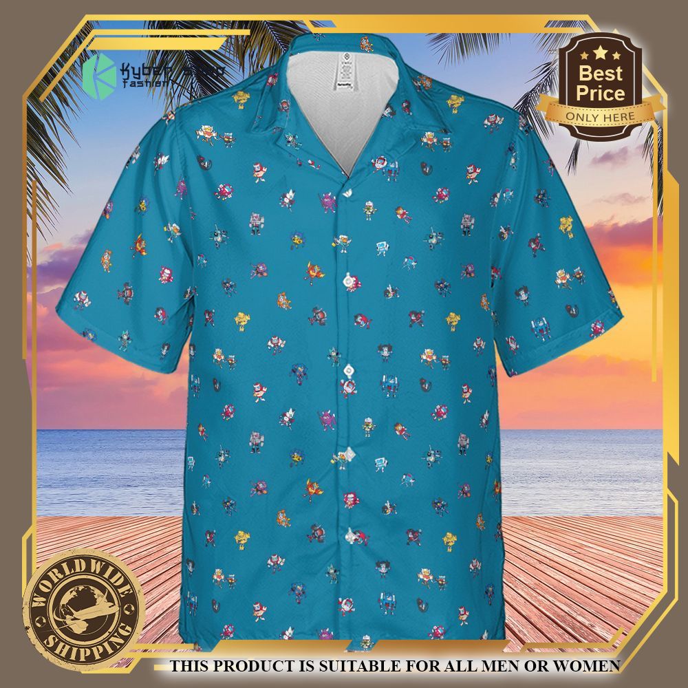transformers characters pattern hawaiian shirt 4 2