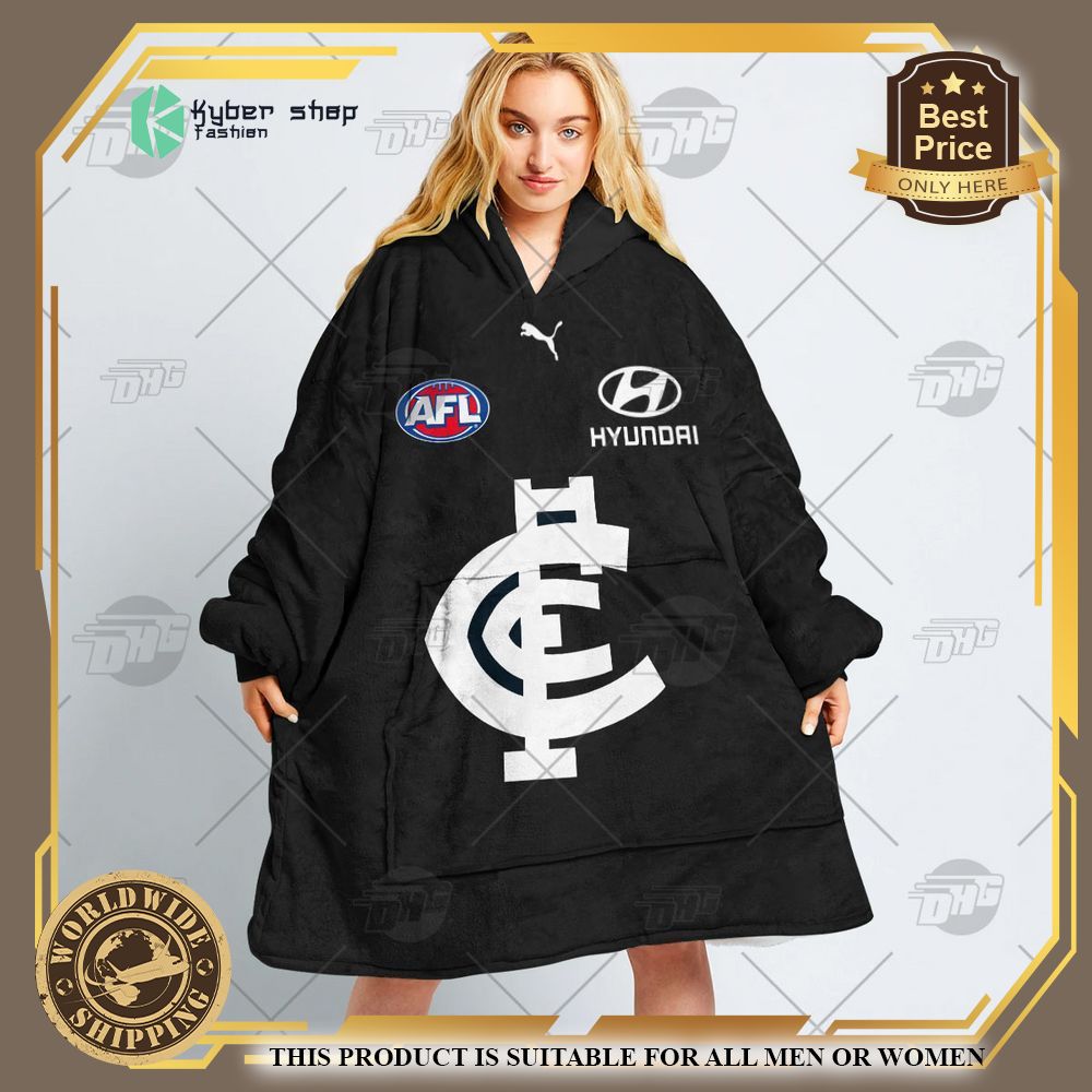 Personalized AFL Carlton Football Club Hoodie Blanket 3 personalized afl carlton football club hoodie blanket 3