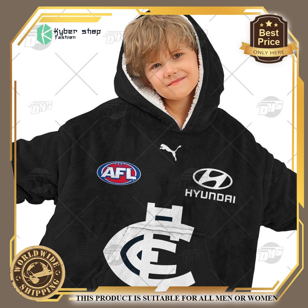 Personalized AFL Carlton Football Club Hoodie Blanket 8 personalized afl carlton football club hoodie blanket 8