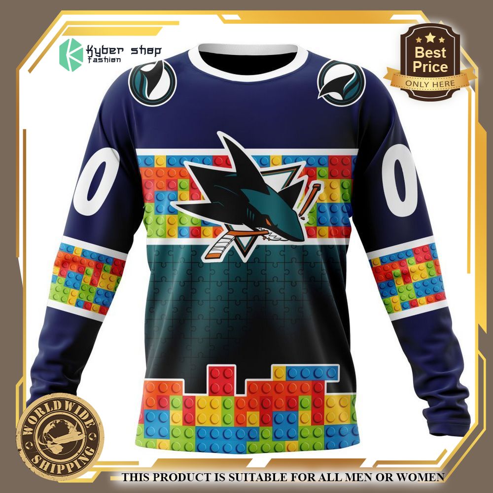 Personalized San Jose Sharks Autism Awareness Shirt, Hoodie 6 personalized san jose sharks autism awareness shirt hoodie 6
