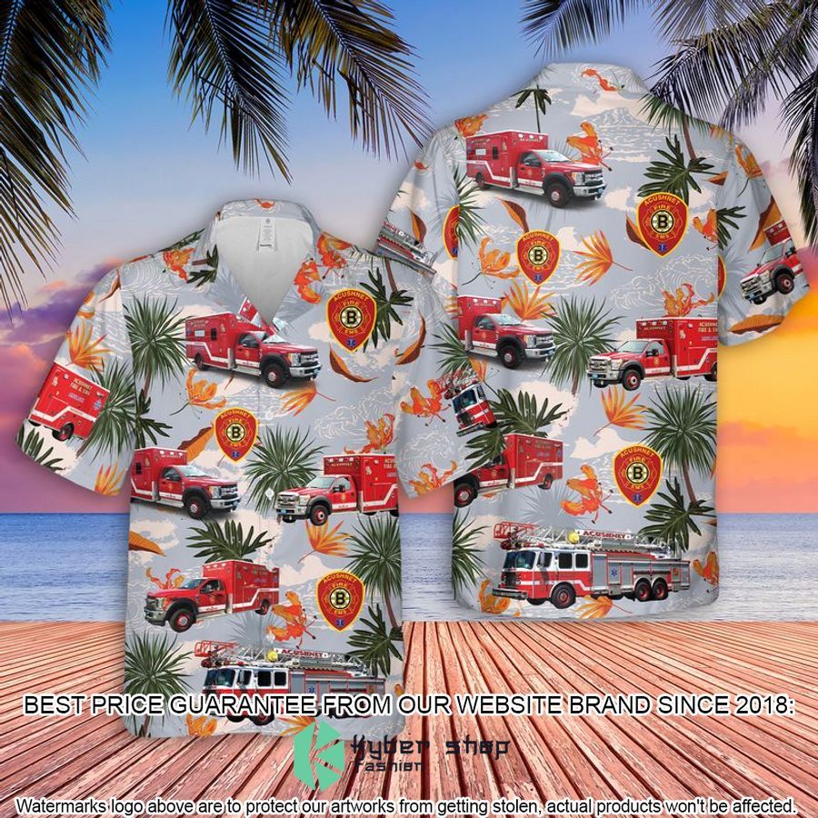 acushnet fire ems department hawaiian shirt 1 828