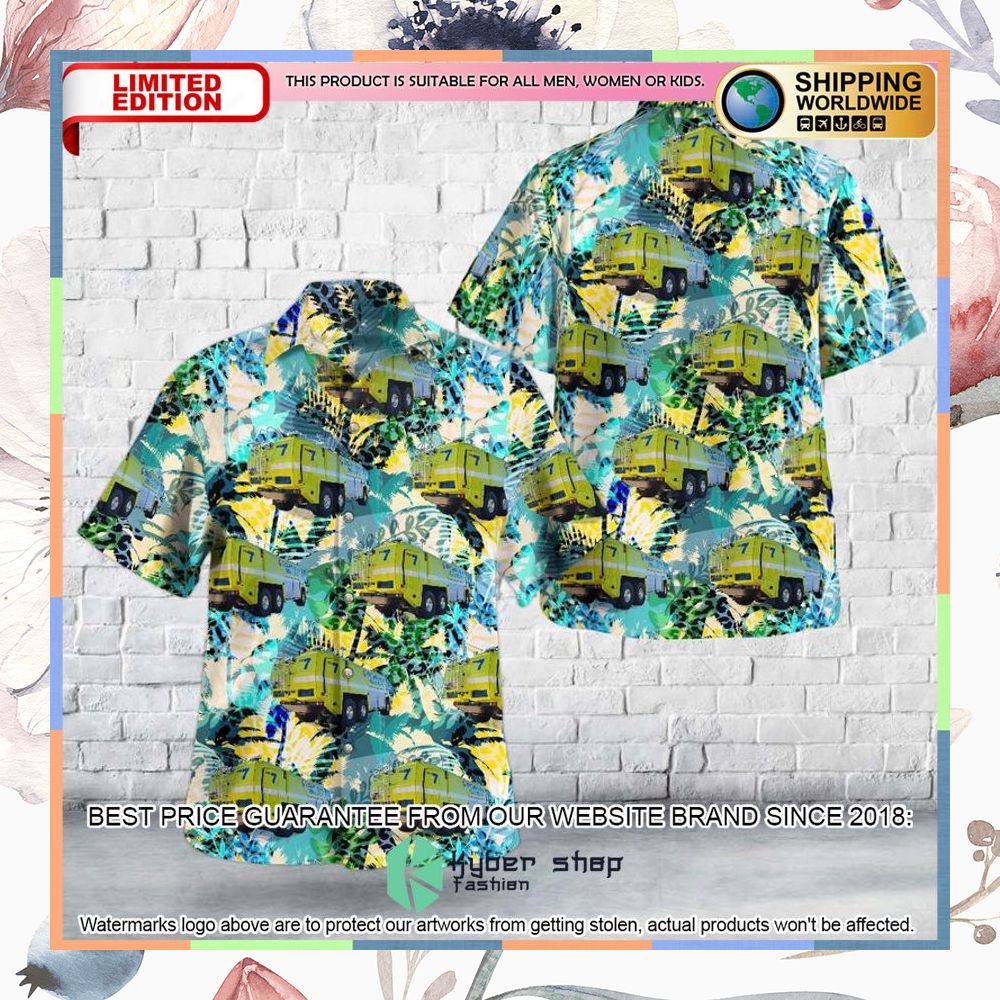 alexandria louisiana england airpark fire department arff hawaiian shirt 1 603