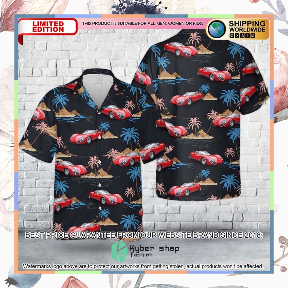 alfa romeo 33 stradale hawaiian shirt 1 332