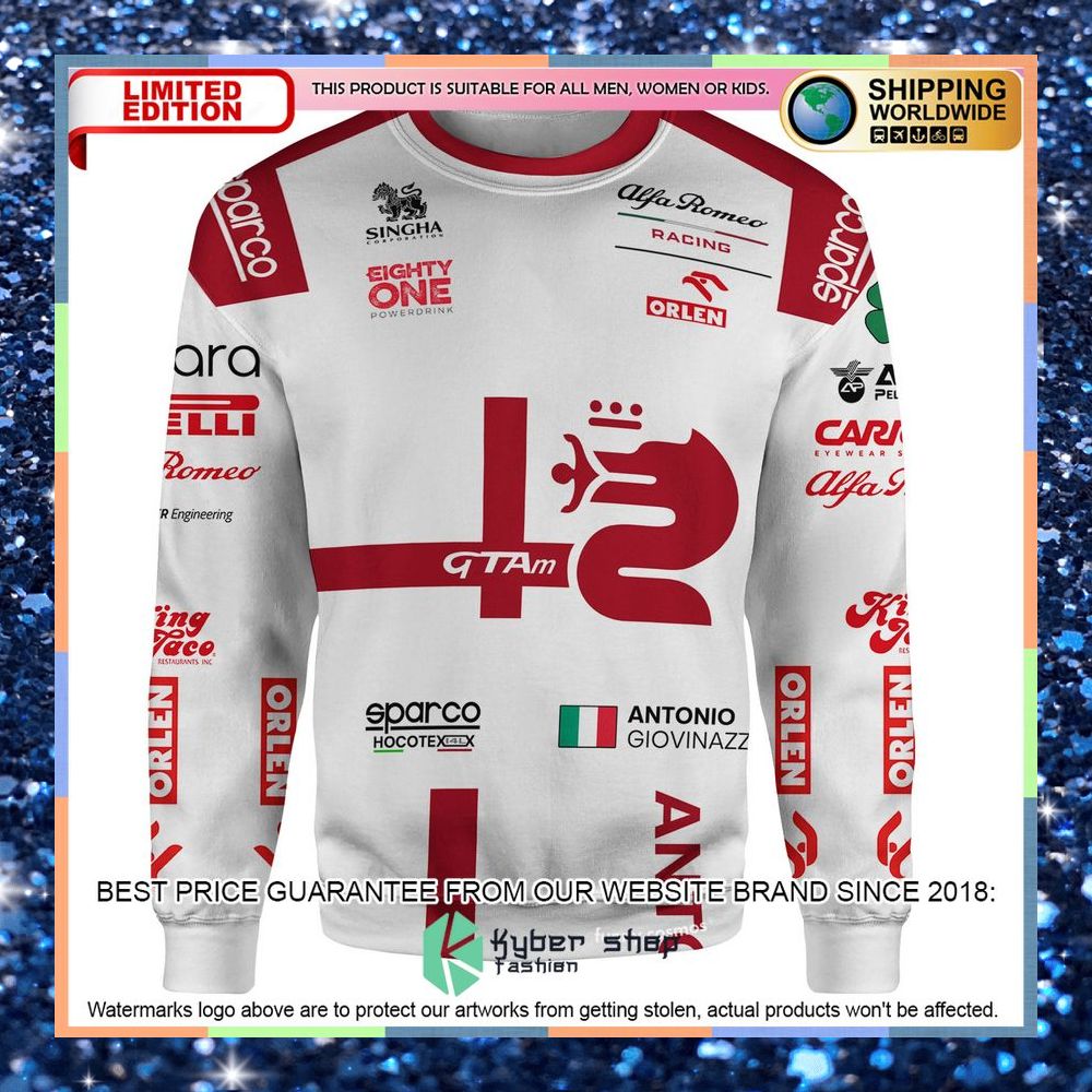 Antonio Giovinazzi Formula 1 Hoodie and Long Pants 12 antonio giovinazzi formula 1 hoodie long pants 5 300