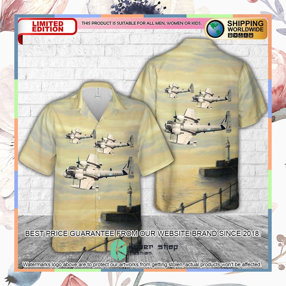 argentine army grumman ov 1d mohawk g 134 hawaiian shirt 1 414