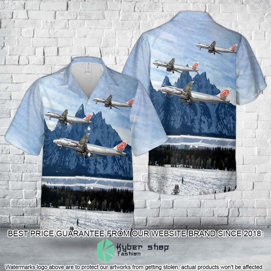 austria niki airline airbus a320 214 oe lee hawaiian shirt 1 893